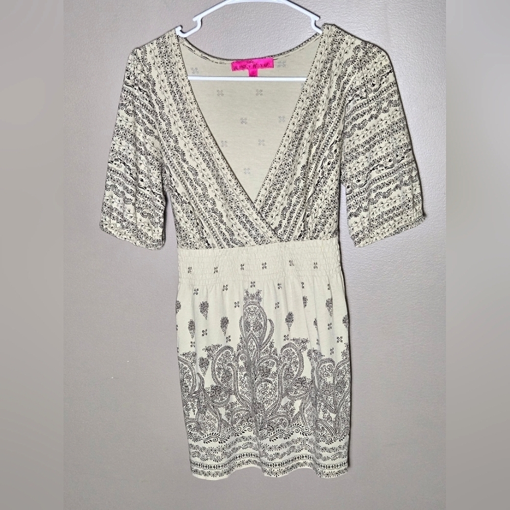 Almost Famous Vintage‎ Y2K Boho Chic Festival Soft Grunge Tie Back Tunic, Large